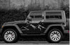 mountain silver vinyl graphics on black jeep wrangler